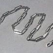 14K White Gold Wide Paperclip Chain (6.1mm)