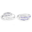 1.40 Carat Genuine Tanzanite .925 Sterling Silver Earrings