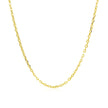 14k Yellow Gold Diamond Cut Cable Link Chain (1.50 mm)