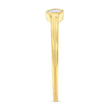 14K Yellow Gold Plated .925 Sterling Silver Miracle Set Diamond Ring (1/20 Cttw, J-K Color, I1-I2 Clarity) - Size 6