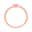 14K Rose Gold Plated .925 Sterling Silver 1/20 cttw Miracle Set Diamond Promise Ring (J-K Color, I1-I2 Clarity) - Size 6
