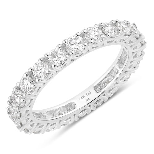 2.00 Carat Lab Grown Diamond 14K White Gold Ring - Rings - Custom Crafting Alliance, LLC