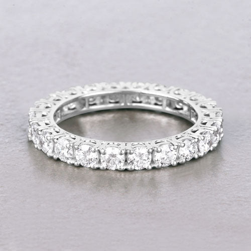 2.00 Carat Lab Grown Diamond 14K White Gold Ring - Rings - Custom Crafting Alliance, LLC