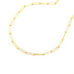14k Yellow Gold Wire Paperclip Chain (2.7mm)