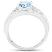 2.25 Carat Genuine Aquamarine .925 Sterling Silver Ring