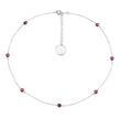 2.10 Carat Genuine Garnet .925 Sterling Silver Necklace - Necklaces - Custom Crafting Alliance, LLC