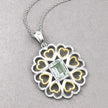 2.10 Carat Genuine Green Amethyst .925 Sterling Silver Pendant - Pendants - Custom Crafting Alliance, LLC
