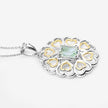 2.10 Carat Genuine Green Amethyst .925 Sterling Silver Pendant - Pendants - Custom Crafting Alliance, LLC