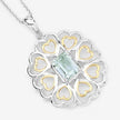2.10 Carat Genuine Green Amethyst .925 Sterling Silver Pendant - Pendants - Custom Crafting Alliance, LLC