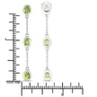 2.10 Carat Genuine Peridot .925 Sterling Silver Earrings - Earrings - Custom Crafting Alliance, LLC