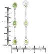 2.10 Carat Genuine Peridot .925 Sterling Silver Earrings - Earrings - Custom Crafting Alliance, LLC