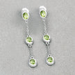 2.10 Carat Genuine Peridot .925 Sterling Silver Earrings - Earrings - Custom Crafting Alliance, LLC
