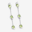 2.10 Carat Genuine Peridot .925 Sterling Silver Earrings - Earrings - Custom Crafting Alliance, LLC