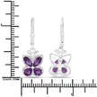 2.12 Carat Genuine Amethyst .925 Sterling Silver Earrings - Earrings - Custom Crafting Alliance, LLC