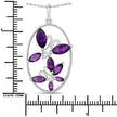 2.12 Carat Genuine Amethyst .925 Sterling Silver Pendant - Pendants - Custom Crafting Alliance, LLC