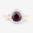 2.19 Carat Genuine Ruby and White Diamond 14K Yellow Gold Ring - Rings - Custom Crafting Alliance, LLC