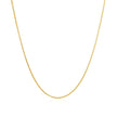 14k Yellow Gold Diamond Cut Round Wheat Chain 0.6mm