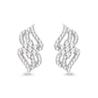 0.68 Carat Genuine White Diamond 14K White Gold Earrings (G-H Color, SI1-SI2 Clarity)