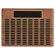 22 X 30/Plates 7/8 X 2 3/4 American Walnut 120 Plate Perpetual Solid Walnut Recognition Plaque With Black Brass Plated Steel - Award - Custom Crafting Alliance, LLC