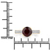 2.20 Carat Genuine Ruby and White Diamond 14K Yellow Gold Ring - Rings - Custom Crafting Alliance, LLC