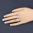 2.24 Carat Genuine Aquamarine and White Diamond 14K White Gold Ring - Rings - Custom Crafting Alliance, LLC
