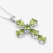 2.24 Carat Genuine Peridot .925 Sterling Silver Pendant - Pendants - Custom Crafting Alliance, LLC