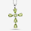 2.24 Carat Genuine Peridot .925 Sterling Silver Pendant - Pendants - Custom Crafting Alliance, LLC