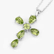2.24 Carat Genuine Peridot .925 Sterling Silver Pendant - Pendants - Custom Crafting Alliance, LLC
