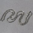 3.0mm 14k White Gold Solid Figaro Chain