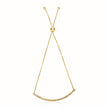 14k Yellow Gold Chain Bar Lariat Style Bracelet