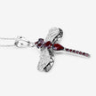 2.29 Carat Genuine Garnet and White Topaz .925 Sterling Silver Pendant - Pendants - Custom Crafting Alliance, LLC