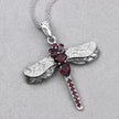 2.29 Carat Genuine Garnet and White Topaz .925 Sterling Silver Pendant - Pendants - Custom Crafting Alliance, LLC