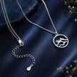 925 Sterling Silver Necklace with Pavé Setting CZ 21*16mm Pendant