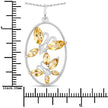 2.30 Carat Genuine Citrine .925 Sterling Silver Pendant - Pendants - Custom Crafting Alliance, LLC