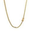 3.2mm 14k Yellow Gold Classic Solid Miami Cuban Chain