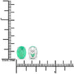 2.40 Carat Genuine Zambian Emerald 10K White Gold Earrings - Earrings - Custom Crafting Alliance, LLC