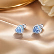 925 Sterling Silver Earrings with Pavé Setting and Enamel for Women