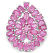 8.10 Carat Genuine Ruby .925 Sterling Silver Ring