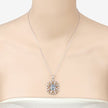 2.60 Carat Genuine Blue Topaz .925 Sterling Silver Pendant - Pendants - Custom Crafting Alliance, LLC