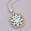 2.60 Carat Genuine Blue Topaz .925 Sterling Silver Pendant - Pendants - Custom Crafting Alliance, LLC