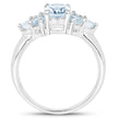 2.32 Carat Genuine Blue Topaz .925 Sterling Silver Ring
