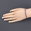 2.64 Carat Genuine Amethyst .925 Sterling Silver Bracelet - Bracelets - Custom Crafting Alliance, LLC