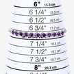 2.64 Carat Genuine Amethyst .925 Sterling Silver Bracelet - Bracelets - Custom Crafting Alliance, LLC