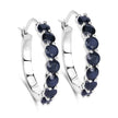 2.66 Carat Genuine Blue Sapphire .925 Sterling Silver Earrings - Earrings - Custom Crafting Alliance, LLC