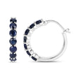 2.66 Carat Genuine Blue Sapphire .925 Sterling Silver Earrings - Earrings - Custom Crafting Alliance, LLC