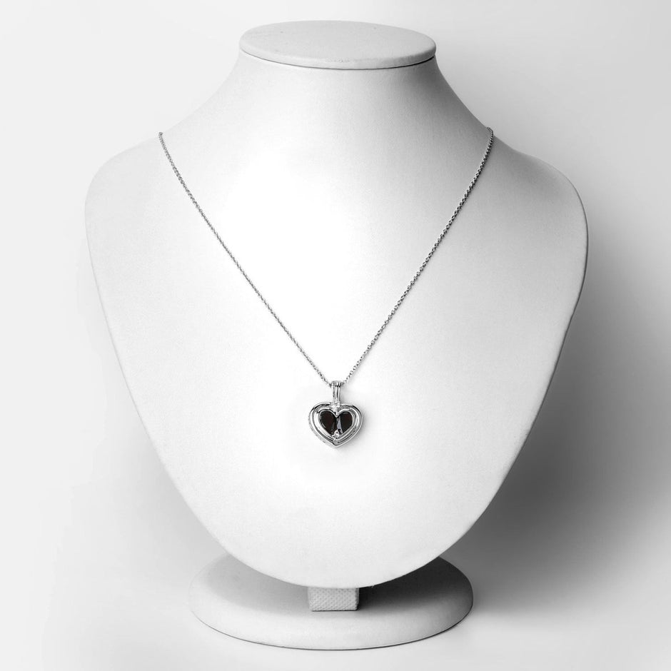 2.66 Carat Genuine Garnet and White Topaz .925 Sterling Silver Pendant - Pendants - Custom Crafting Alliance, LLC