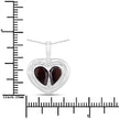 2.66 Carat Genuine Garnet and White Topaz .925 Sterling Silver Pendant - Pendants - Custom Crafting Alliance, LLC