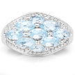 2.50 Carat Genuine  Blue Topaz .925 Sterling Silver Ring