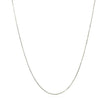 10k White Gold Classic Box Chain 0.6mm