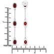 2.70 Carat Genuine Garnet .925 Sterling Silver Earrings - Earrings - Custom Crafting Alliance, LLC